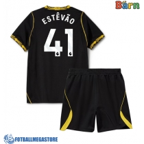 Fotballdrakt Barn Chelsea Estevao Willian #41 Bortedraktsett 2026-27 Kortermet (+ Korte bukser)